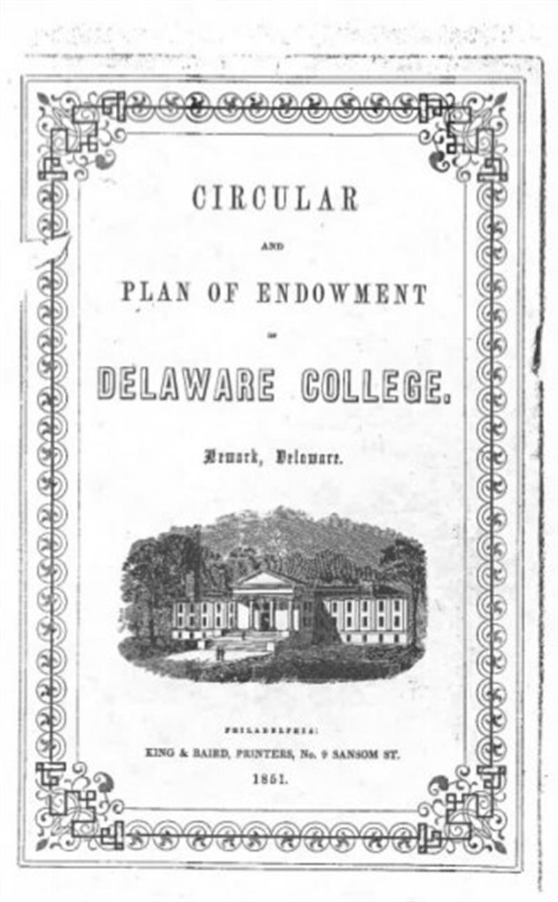 1851 Delaware College catalog
